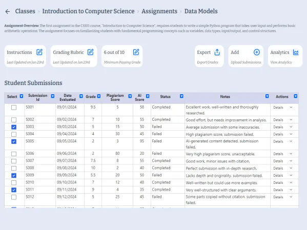 Homework AI Auto-Grader