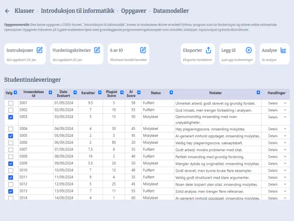 Lekse AI Auto-Grader